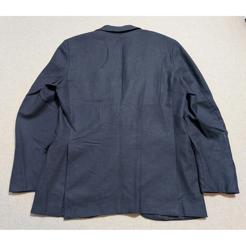 Ermenegildo Zegna Men's Blazer ITA 50R USA 40R Navy Blue 100% Wool Italy Made
